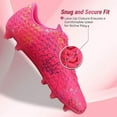 thumbnail image 3 of Vizari Botas de Fútbol Zodiac para Terreno Firme para Niños: Calzado de Fútbol Duradero y Ligero para Niños y Niñas, Color Rosa, Talla 5.5., 3 of 6
