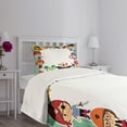 thumbnail image 5 of Ambesonne Party Quilted Bedspread Set 2 Pcs, Pirate Ship, Twin Size, Multicolor, 5 of 6