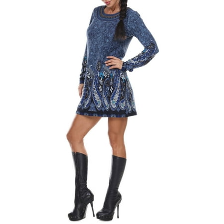 - Women's Sandrine Embroidered Sweater Dress