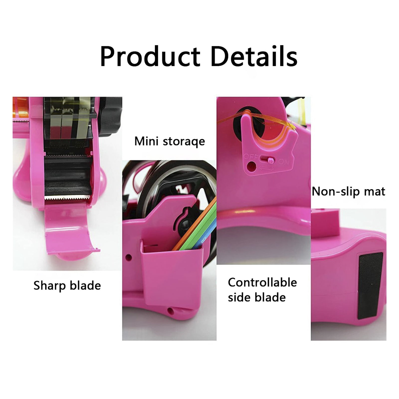 Multiple Roll Cut Heat Tape Dispenser for Heat Transfer Tape Reusable Semi-Automatic Tape Dispenser
