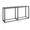 thumbnail image 4 of vidaXL Console Table Black 160x35x75.5cm Tempered Glass, 4 of 5