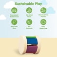 thumbnail image 3 of PlanToys® Wooden Roller Rattle Toy for Babies | Montessori Baby Sensory Toy with Gentle Sound | Eco-Friendly Crawling & Motor Skill Toys for Infants, 3 of 8
