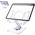 thumbnail image 1 of Support pour Tablette Ajustable, Support iPad en Acrylique avec Base Rotative à 360°, Support de Bureau Pliable Compatible, 1 of 5