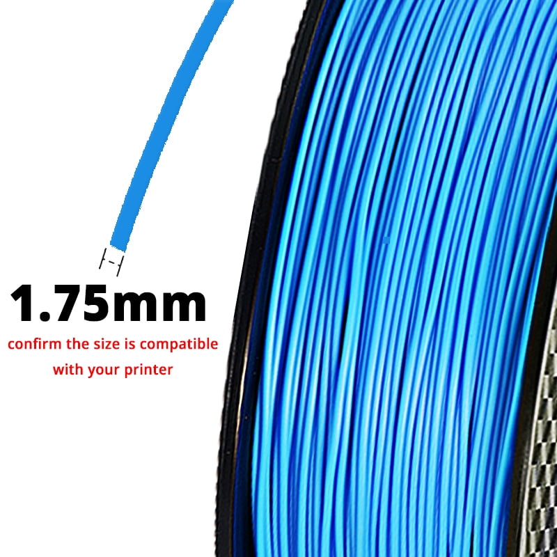 Sky Blue Color 1.75mm Diameter 1KG 343m Length PLA 3D Printer Filament Materials