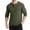 Army Green（mens shirts）, variant on GuangCheng George Mens Shirts,Waffle Knit,Long Sleeve,Henley T-Shirts,Regular Fit,Soft Pullover Tops Tees,Army Green,Size XL