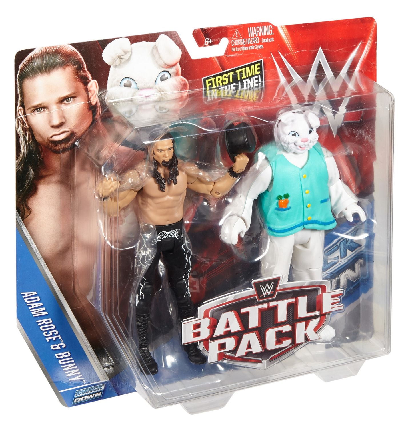 Coffret combat de figurines Adam Rose et Bunny de la WWE, paq. de 2