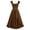 BB-Brown, variant on Renaissance Costume Women Medieval Asymmetrical Chemise Dress Victorian Corset Short Sleeve Irish Peasant Dresses, Red, XL