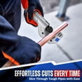 thumbnail image 3 of Flexzion Copper Pipe Cutter Tool 1/4" to 2" with Mini Tube Cutter 1/8" to 7/8" - Easy to Use Tubing Cutter Set for Copper, PVC, Aluminum, Brass, Stainless Steel Pipes, & DIY Home Repairs, 3 of 8