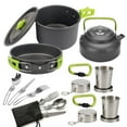 thumbnail image 6 of Camping Cookware Kits, Outdoor Camping Hiking and Picnic Kitchen Accessories Pots and Pans Stove ,Cups Camping Cooking Set, 6 of 18