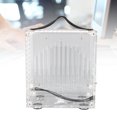 thumbnail image 1 of Mini Portable ITX Computer Case, Full Transparent DIY Desktop Case 2.5 Inch SSDs Compact Mini ITX Case with Handle, 1 Cooling Fan for 170x170mm Motherboard, 1 of 7