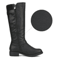 thumbnail image 2 of BURUDANI Women's Side Zipper Knee High Riding Boots, 2 of 6