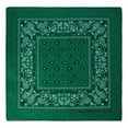thumbnail image 3 of BASICO 12pk Teal Green Paisley Bandana Face Covering | 100% Cotton Bandana for Men Women | Face Bandana Headband, 3 of 7