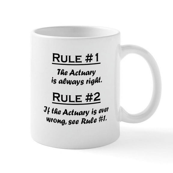 CafePress - Actuary Large Mugs - 11 oz Ceramic Mug - Novelty Coffee Tea Cup