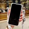thumbnail image 6 of iPhone 13 Pro Case with Cute Flowers Bear Pattern, Camera Protector, Clear Case and Lovely Strap Bracelet Chain, Compatible for iPhone 13 Pro for Girls Women (Clear), 6 of 15