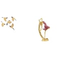 thumbnail image 1 of Pájaro De Madera Con Forma De Bailarina De Ballet, Adorno Colgante Para Pared, Artesanía Decorativa Coleccionable, Escultura De Resina Para Dormitorio Y Oficina, Regalo Para El Hogar, 1 of 8