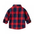 thumbnail image 4 of SILVERCELL Baby Toddler Boys Long Sleeve Buffalo Plaid Cotton Button Down Shirt 1-6 Years, 4 of 8