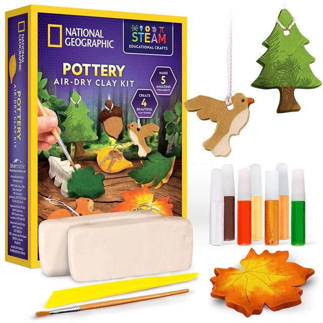 Kit de artes y manualidades con arcilla para modelar NATIONAL GEOGRAPHIC con 2 kg de arcilla