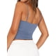 thumbnail image 2 of Top corto REORIA Camiseta sin mangas para mujer con cuello redondo Haze Blue, 2 of 6