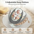 thumbnail image 3 of Baby Swing for Infants, Unisex Infant Swing Chair with Remote Control, Bluetooth Music & Touch Panel, Gray, 3 of 13