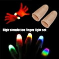 thumbnail image 2 of CAROOTU 2Pcs Party Light Up Glow Thumbs Light LED Flashing Fingers Light Magic Trick Props, 2 of 6