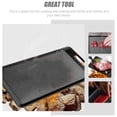 thumbnail image 3 of 1Set Grill Pan for Indoor Cooking Iron Barbecue Plate with Even Heating Black, 3 of 7