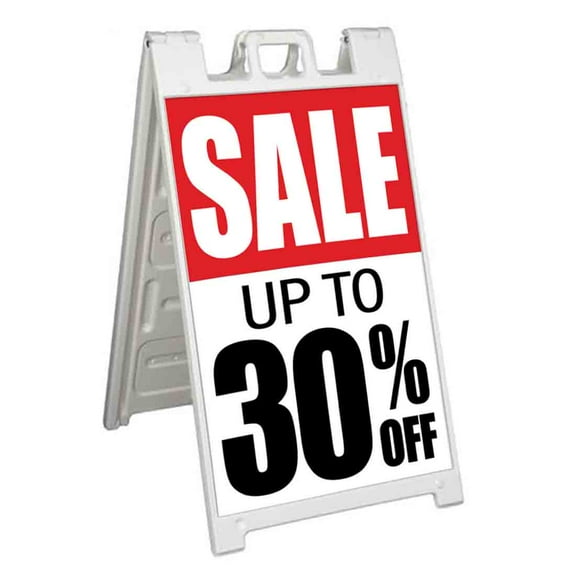 30 Off Special (24" X 36") Standard A-Frame Signicade, Includes Decal Applied To Stand