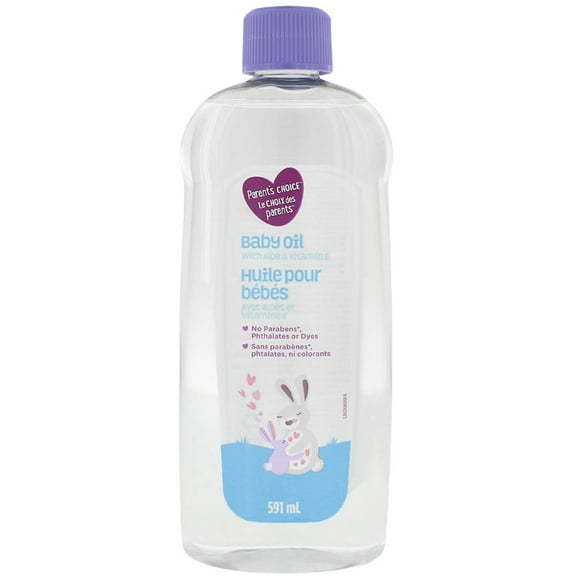 Huile pour bébé avec aloès et vitamine E Parent’s Choice