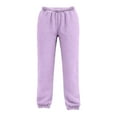 thumbnail image 6 of Dakiuu Girls Boys Fleece Pajamas Set Soft Cozy Fuzzy Plush Pullover Sweatshirt Pants Outfit for Kids Long Sleeve Top Pant Sleepwear Loungewear Purple 15-16 Years (170), 6 of 6