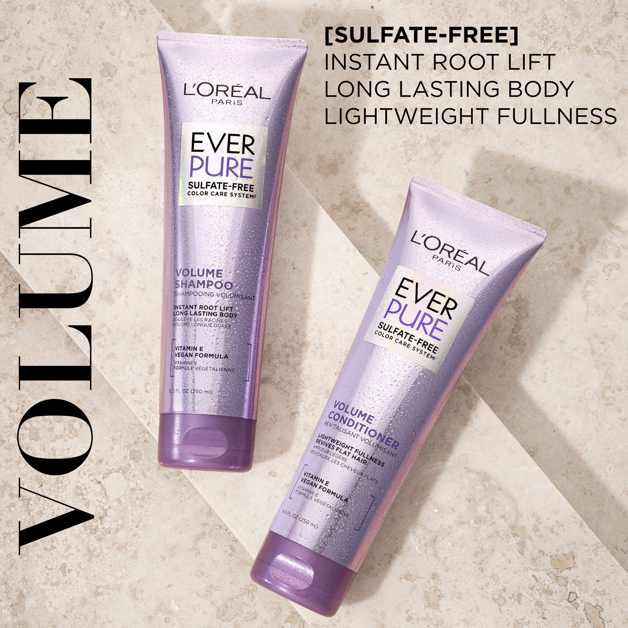 L'Oreal Paris EverPure Volume Sulfate Free Shampoo For Fine Hair, 8.5 fl oz