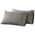 thumbnail image 2 of BNM Egyptian Cotton 850 Thread Count Pillowcase Set of 2, Standard, Gray, 2 of 4