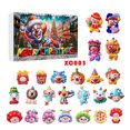 thumbnail image 3 of Calendario de Adviento de Navidad, caja sorpresa de payaso de Navidad para Halloween, caja para teléfono móvil con cuenta regresiva de 24, tenedor para pastel, marco de fotos, juego de accesorios de r, 3 of 5
