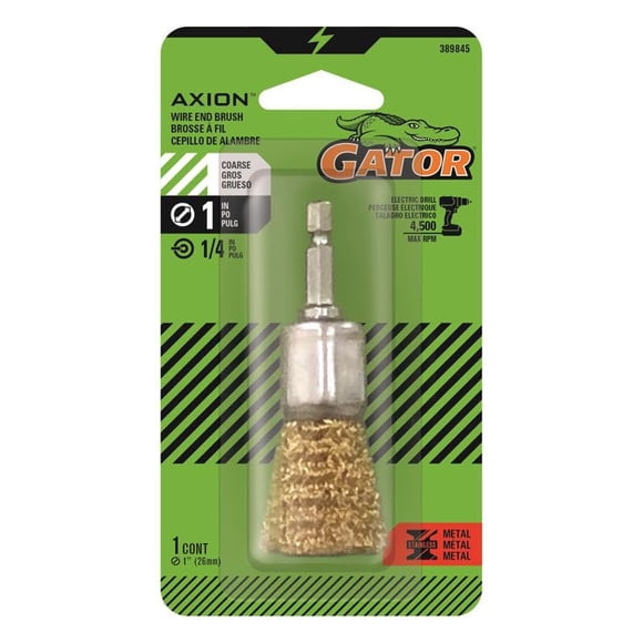 Cepillo abrasivo Gator Axion Coase Crimp 1"