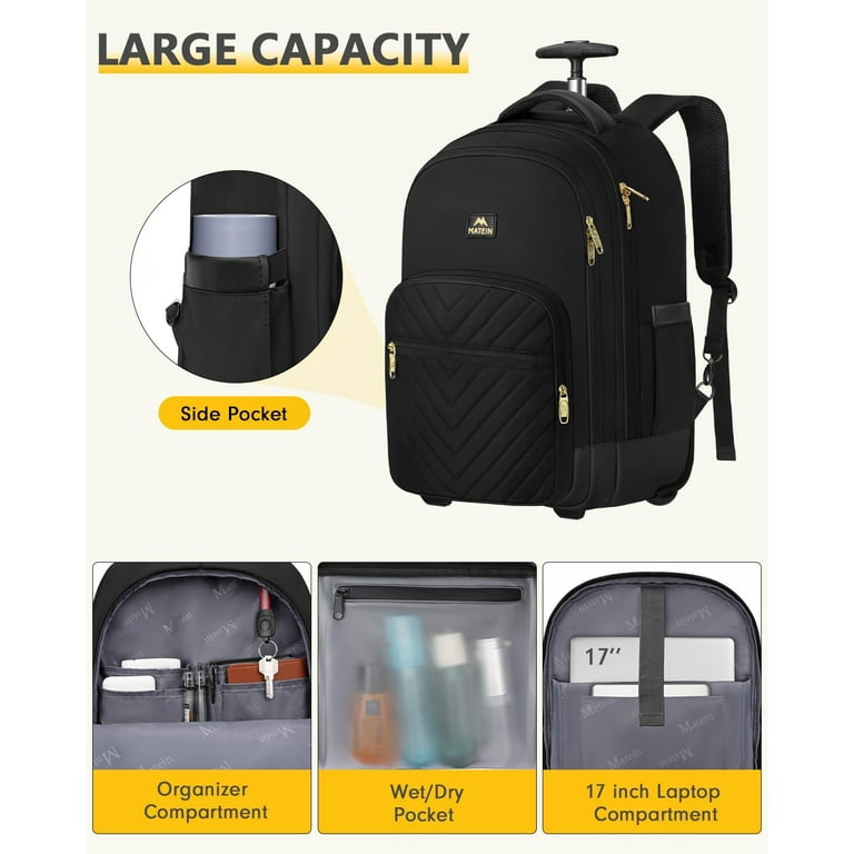 14 inch travel backpack Glam-Go Laptop 14.1" Backpack Black
