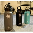 thumbnail image 4 of Enthusiast Gear Wide Mouth Water Bottle - 32 oz Stainless Steel, Vacuum Insulated, Reusable Water Bottle with Flex Handle, 4 of 5