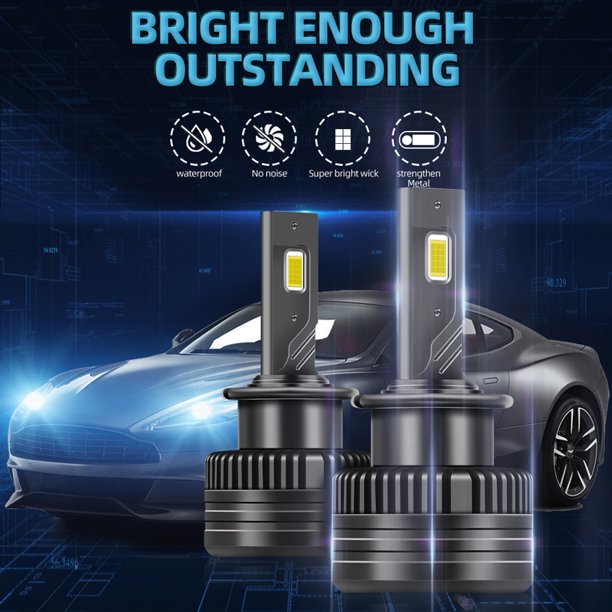 D1 D2 D3 D4 D5 Luces de conducción LED 120W 40000LM Bombilla de faro delantero de coche (D4)