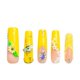 thumbnail image 1 of Presiona las uñas con hermosos cristales completos de color amarillo abeja, 1 of 7
