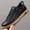 Black, variant on New Fall/Winter Men's White Shoes Versatile Casual Men's Shoes Lace-Free Fashion Men's Shoes Thick-Sole Men's Shoes