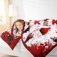 thumbnail image 4 of Feelyou Gothic Monogrammed K 01, Horror Hand Print Twin Comforter Sets, Happy Halloween Reversible Bedding Set, Luxury Bedroom Decor,2 Pieces, 4 of 8