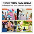thumbnail image 6 of Electric Cotton Candy Machine 1000W, Candy Floss Maker Commercial, Stainless Steel Bowl & Scoop, for Parties & Home Use (Blue), 6 of 9