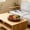 Brown S, variant on WWV Woven Storage Tray Imitation Woven Serving Basket Decorative Woven Look Fruit Table Storage Basket for Home Kitchen Countertop Snack Organization and Serving Brown