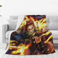 Demon Slayer Blanket Super Soft Flannel Blanket Throw Lightweight Sofa Throw Blanket Warm