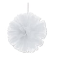 thumbnail image 2 of Beistle Club Pack of 24 Wispy White Decorative Tulle Balls Hanging Decorations 8", 2 of 2