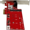 thumbnail image 4 of 2x M.2 NGFF SSD RAID Controller Card plus 2x SATA III Ports - PCIe - Two Slot PCI Express M.2 RAID Card plus Two SATA Ports (PEXM2SAT3422), 4 of 5