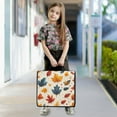 thumbnail image 4 of 3 Ring Zipper Binder with Shoulder Strap Waterproof Trapper Keeper 2 Inch D-Ring 500 Sheets Capacity Fall Leaf and Dots, 4 of 7