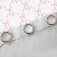 thumbnail image 4 of Erosebridal Girly Pink Bowknot Black Out Curtains For Girls,Cute Bows Kawaii Stars Curtains Pack of 2 (42x63 Each),Lightpink White, 4 of 7