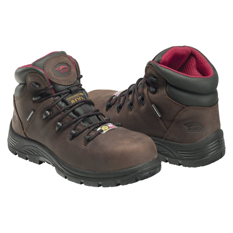 AVENGER SAFETY FOOTWEAR Framer 400g, Color: Brown, Size: 9 