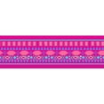 thumbnail image 2 of IBA Indianbeautifulart Pink Aztec Geometric Printed Ribbon&nbsp;Trim&nbsp;9 Yards Velvet Fabric Laces For Crafts Sewing Accessories 4 Inches, 2 of 2