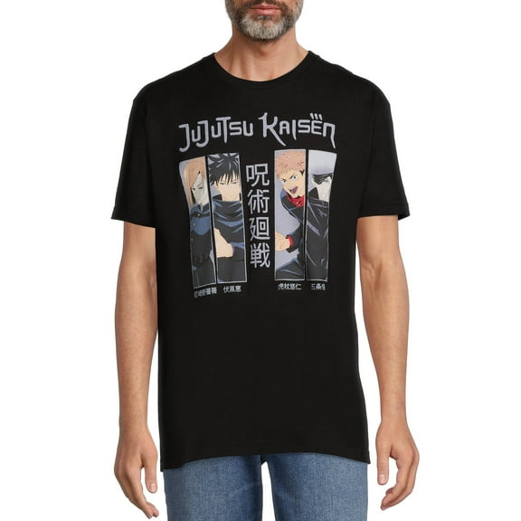 Jujutsu Kaisen Men's Graphic Tee with Short Sleeves