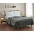 thumbnail image 2 of Nestl Ultra Plush Cozy Faux Fur Heavy Warm Rabbit Bed Blanket, 55 x 82, Gray, 2 of 5