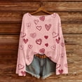 thumbnail image 4 of VISALY Valentine sweater Heart Sweater Fitted Pullover Sweater Winter Sweater Dressy Sweaters Loose Fit Knit Pullover Dressy Casual Sweaters Business Casual Sweater Pink 3Xl, 4 of 4